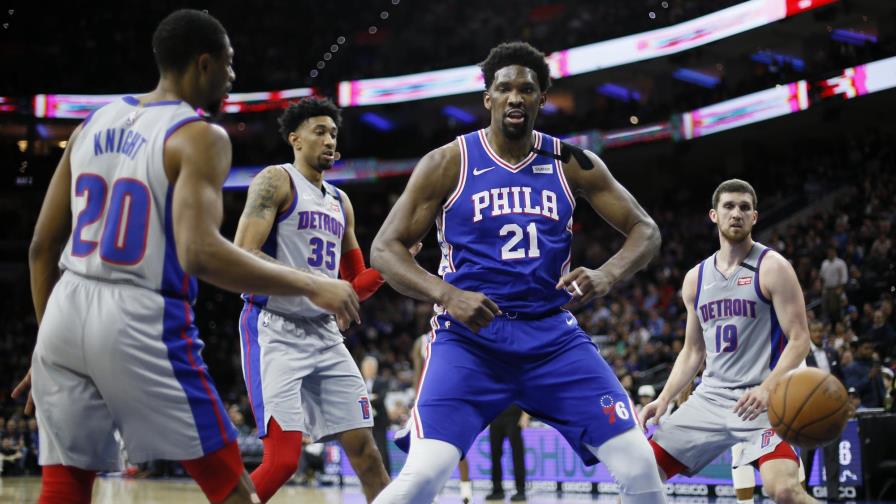 Embiid vuelve con 76ers, que vapulean a Pistons Embiid vuelve con 76ers, que vapulean a Pistons