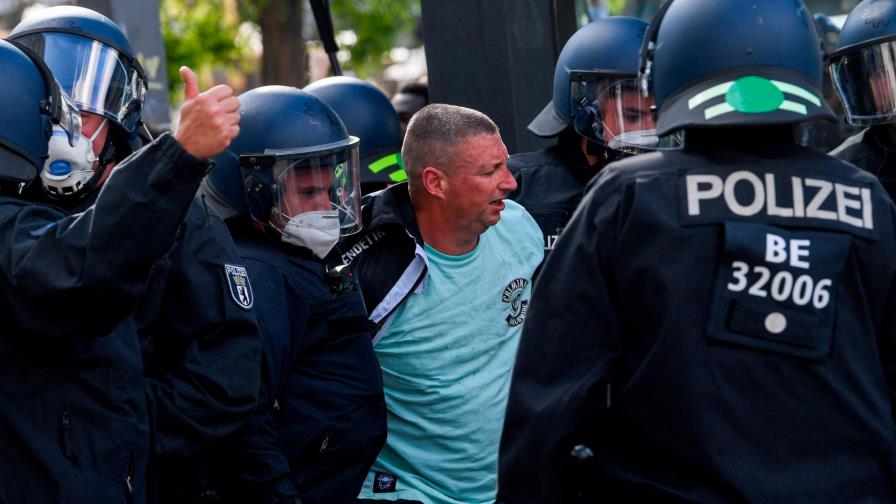 Protestas en Alemania contra las medidas restrictivas por la pandemia