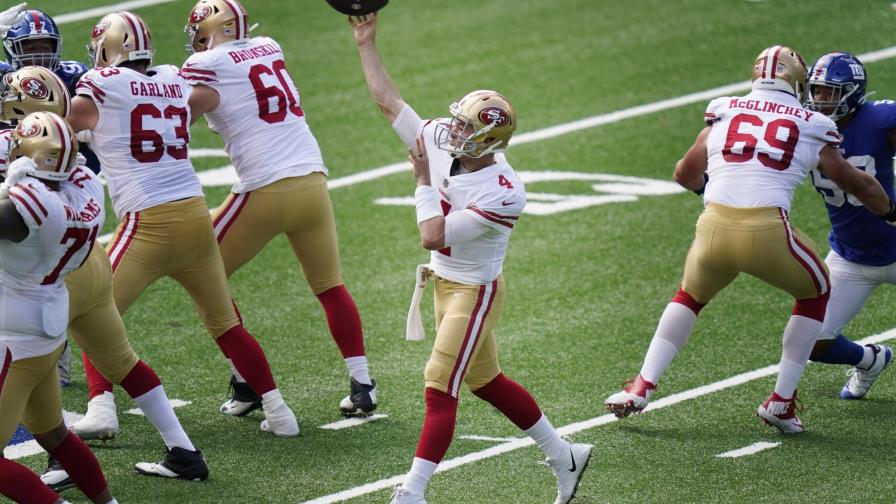 Los mermados 49ers dominan 36-9 a los Giants