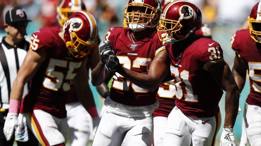 Redskins vencen a Dolphins en duelo de equipos desastrosos