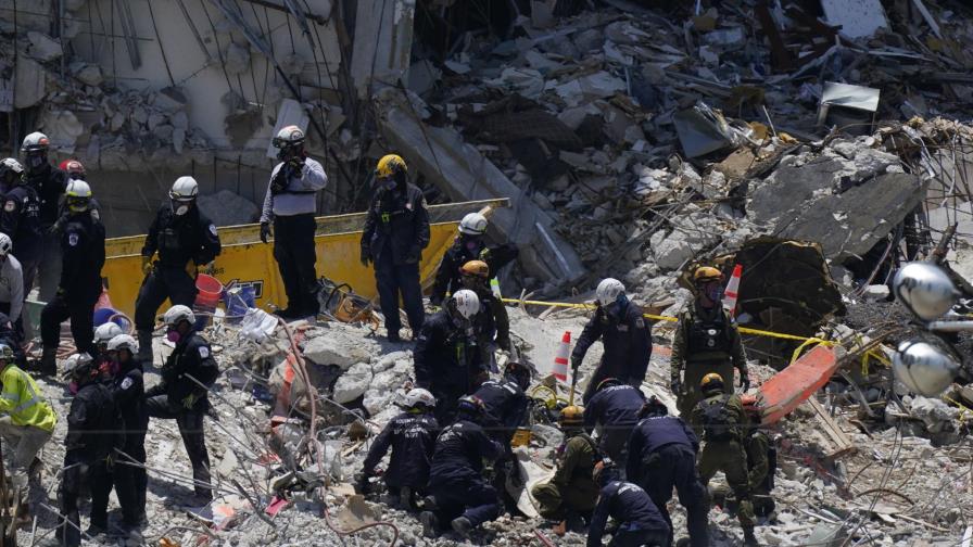 Miami: Plan de demolición frena tareas en edificio derruido