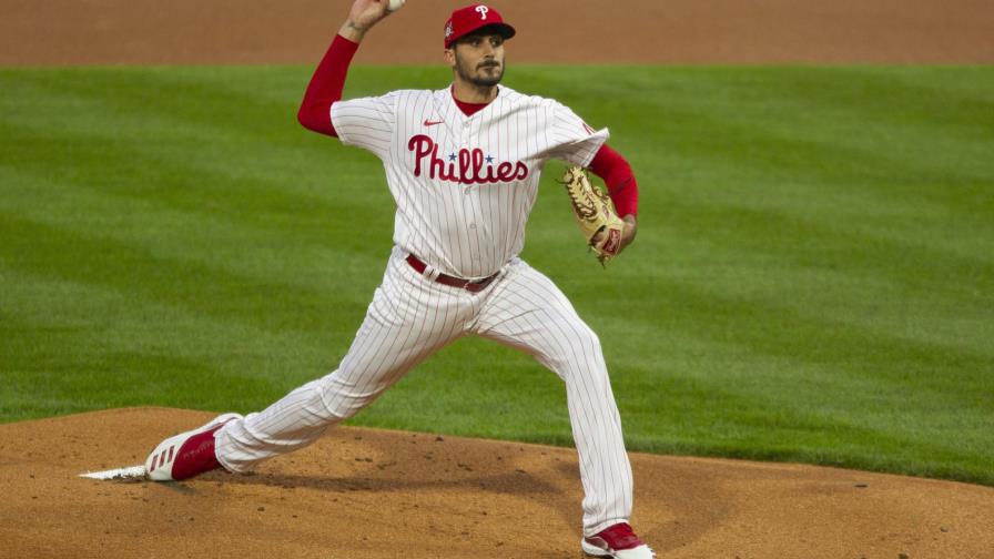 Eflin lanza hasta la octava; Filis arrollan a Cardenales