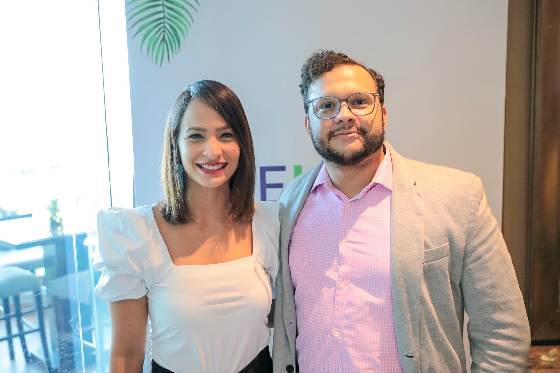 Claridania Mejía y Julio de los Santos.