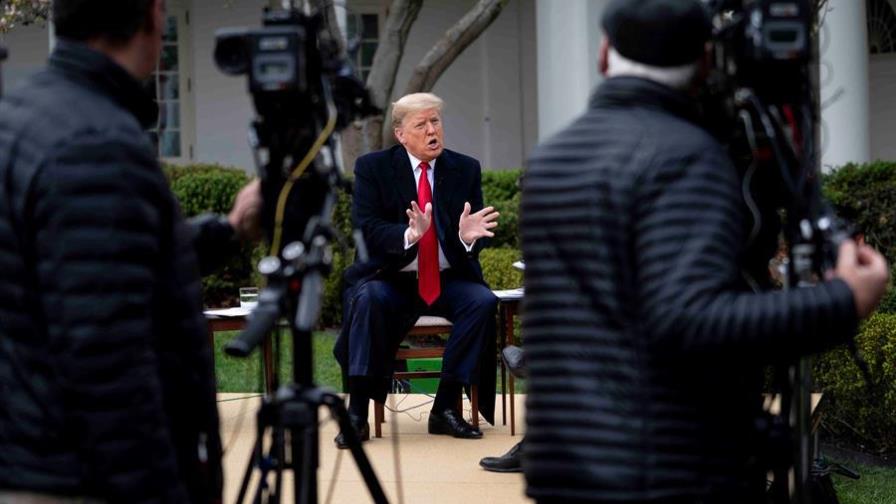 Trump quiere reabrir la economía de Estados Unidos el 12 de abril pese a COVID-19
