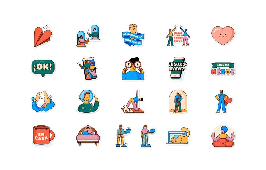 WhatsApp y la OMS lanzan Juntos en casa, una nueva colección de stickers