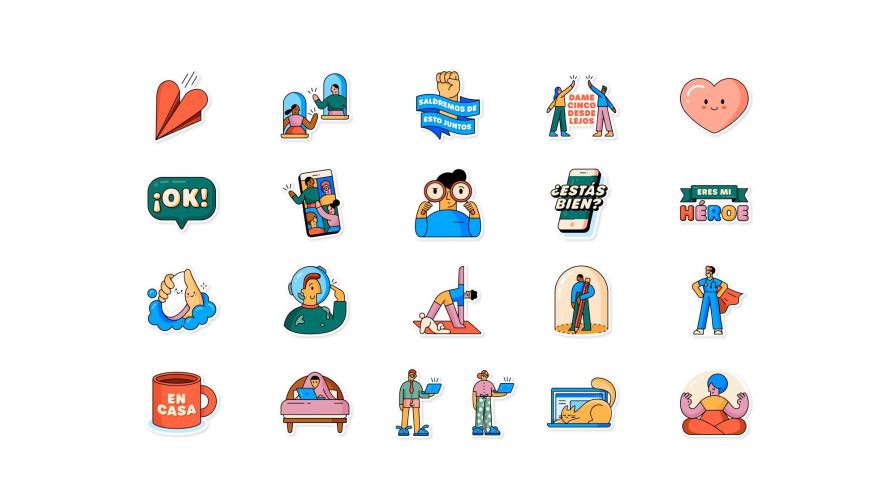 WhatsApp y la OMS lanzan Juntos en casa, una nueva colección de stickers WhatsApp y la OMS lanzan Juntos en casa, una nueva colección de stickers