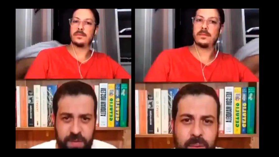 Apareció desnuda por descuido en una transmisión para miles de personas