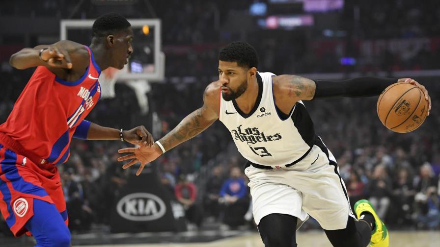 Clippers vencen a Pistons, George se retira por molestias