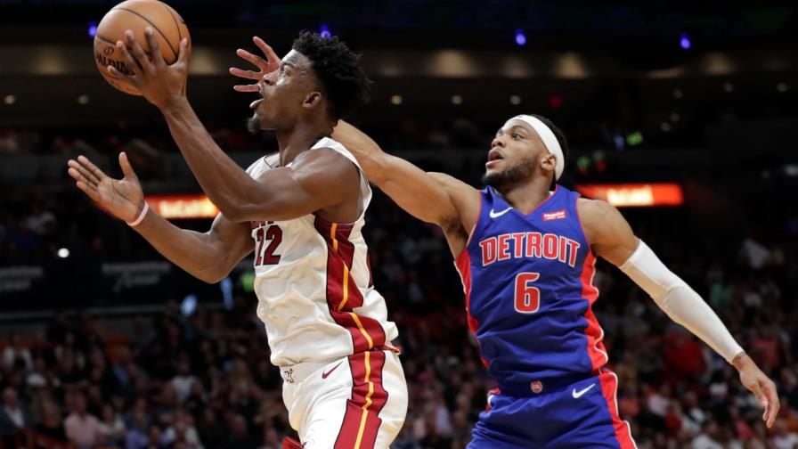Con 20 puntos de Butler, Heat derrota a Pistons