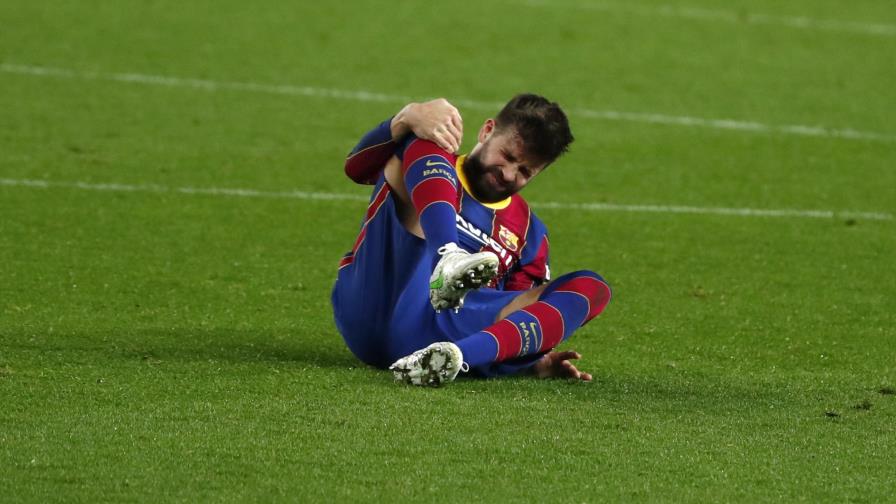 Piqué sufre nueva lesión en rodilla derecha
