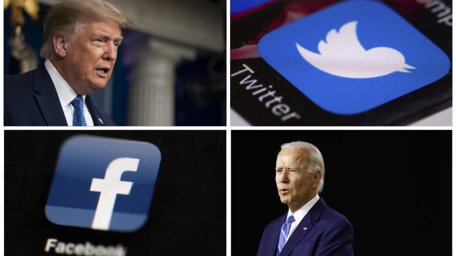 Biden y Trump usan las redes sociales para criticarlas