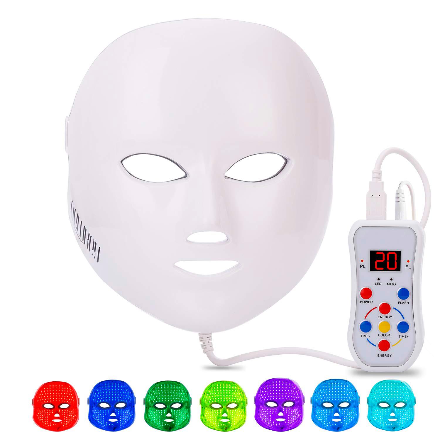 13. Newkey LED Face Mask Light Therapy/ amazon.com US$118