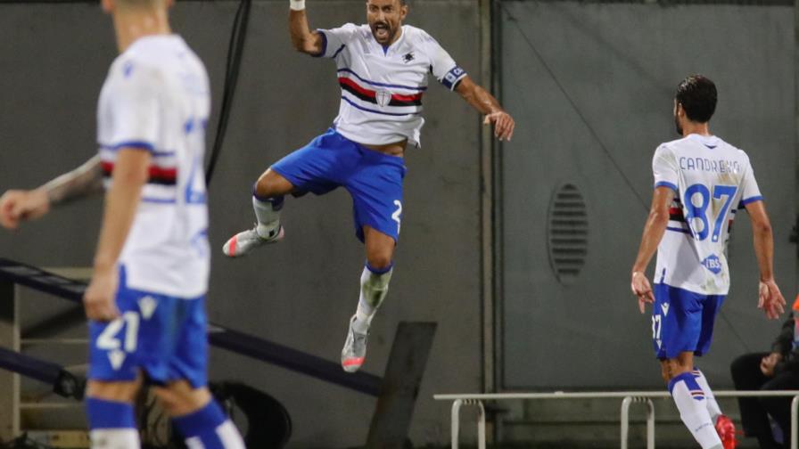Quagliarella anota su 89no gol en triunfo de la Sampdoria