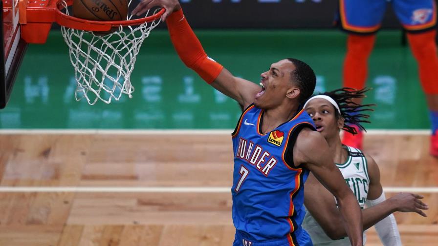 Termina racha de 14 derrotas del Thunder, vence a Celtics Termina racha de 14 derrotas del Thunder, vence a Celtics