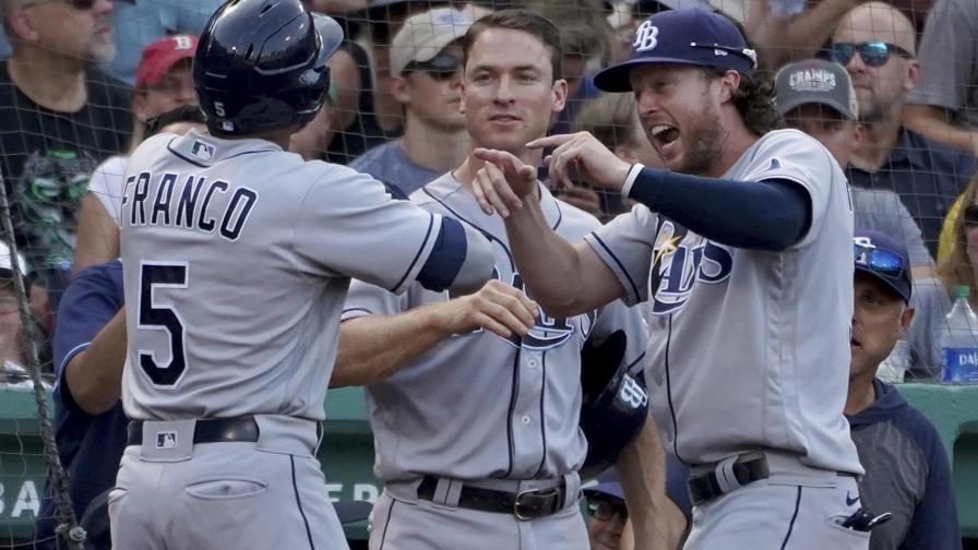 Franco y Zunino guían a Rays a victoria sobre Medias Rojas