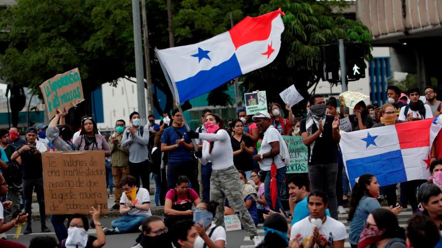 Más de 40 detenidos en protestas contra reforma constitucional en Panamá
