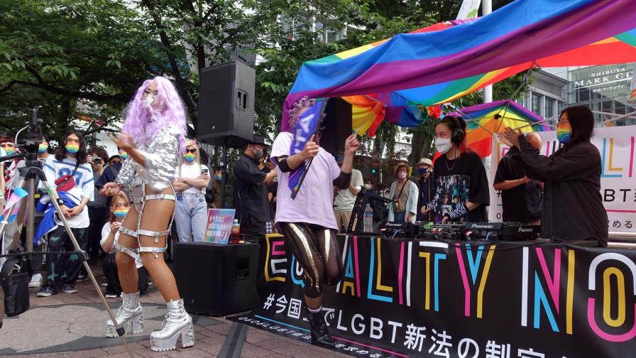 Personas LGBTQ exigen igualdad de derechos en Japón Personas LGBTQ exigen igualdad de derechos en Japón