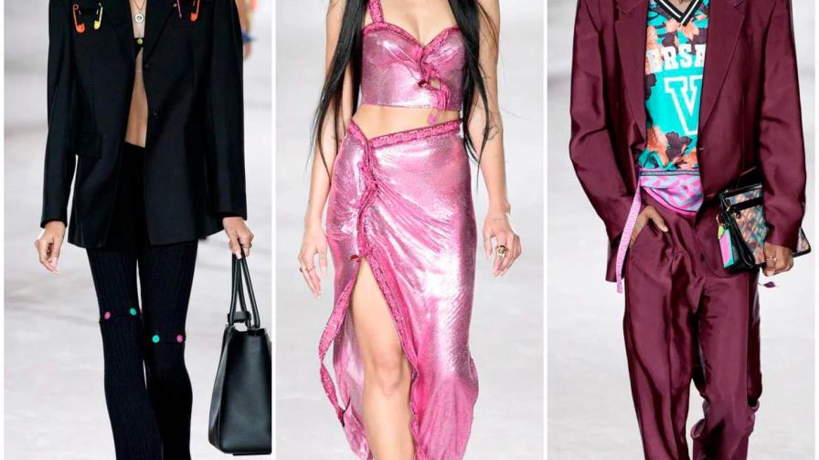 Modelos dominicanos debutan junto a Dua Lipa para Versace en Milán 