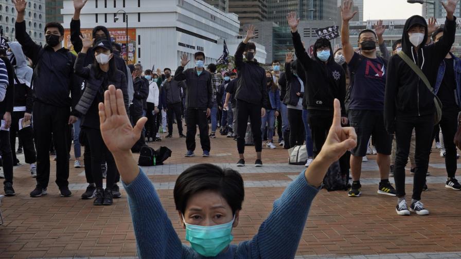 Hongkoneses piden derechos de voto y apoyo internacional