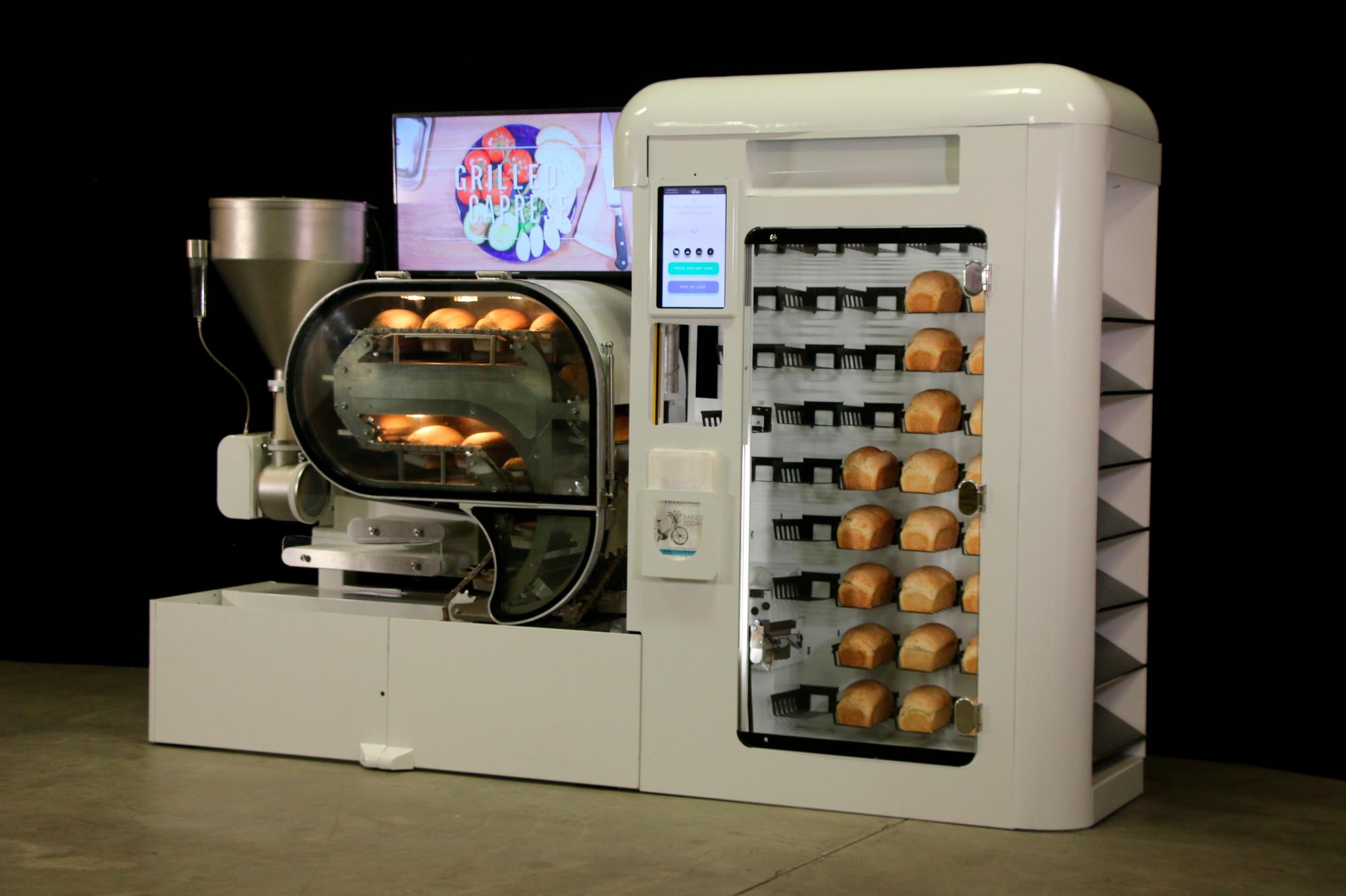 Detalle de la fabricación de los robots-panaderos.