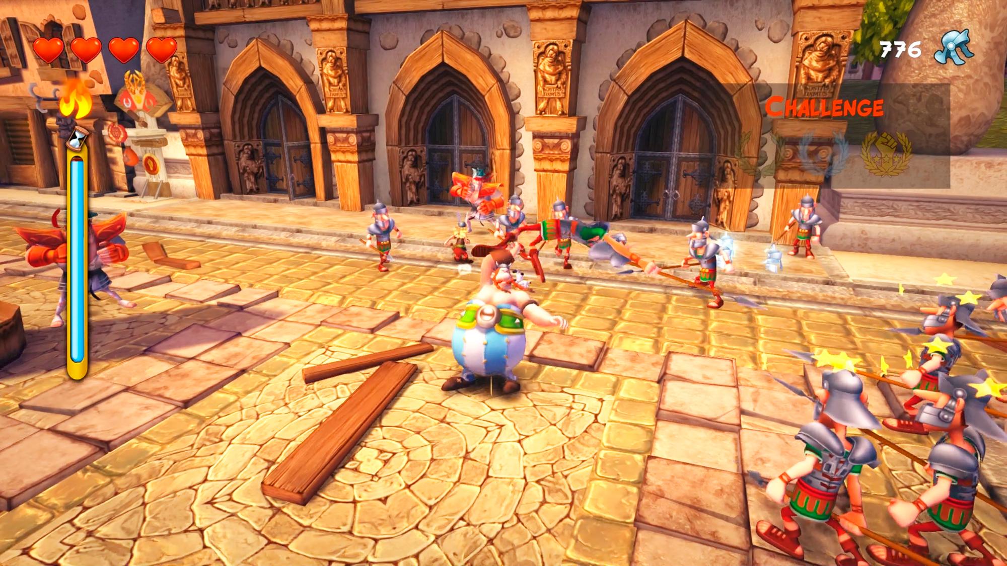 Una de las pantallas del último videojuego de la serie Astérix.