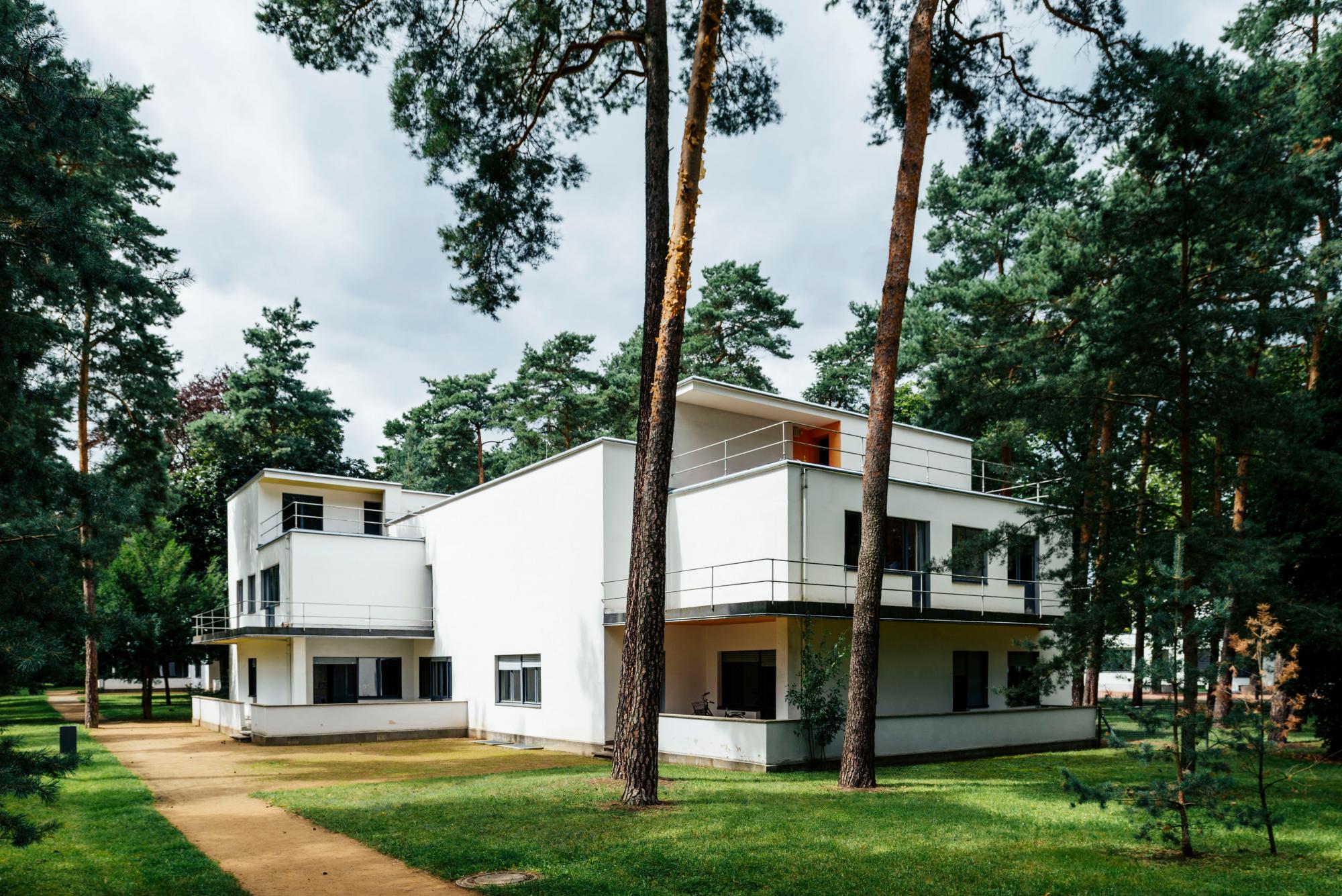 Las denominadas Casas de los maestros en la ciudad de Dessau.