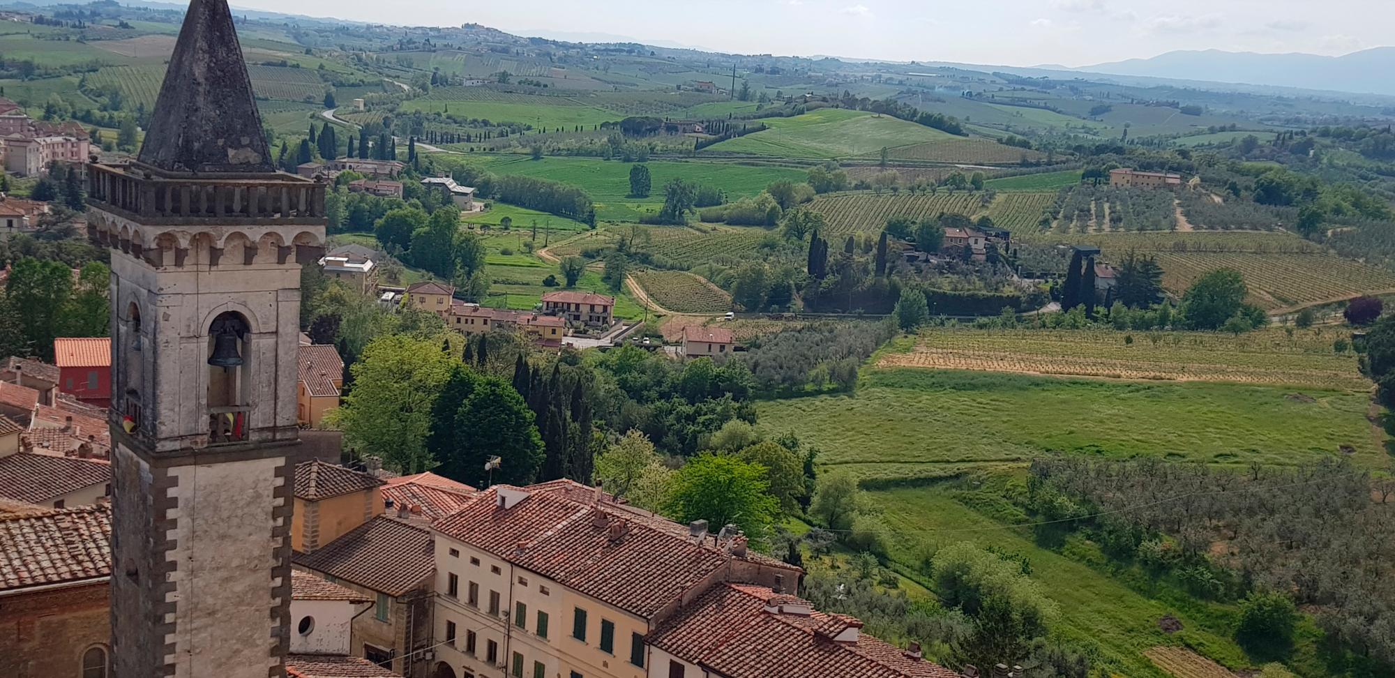 Vistas de los alrededores del municipio toscano de Vinci, donde nació el genio Leonardo, del que se cumple este año el quinto centenario de su muerte. 