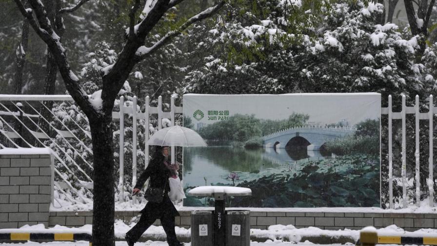 Nevadas tempranas cubren Beijing y el norte de China Nevadas tempranas cubren Beijing y el norte de China