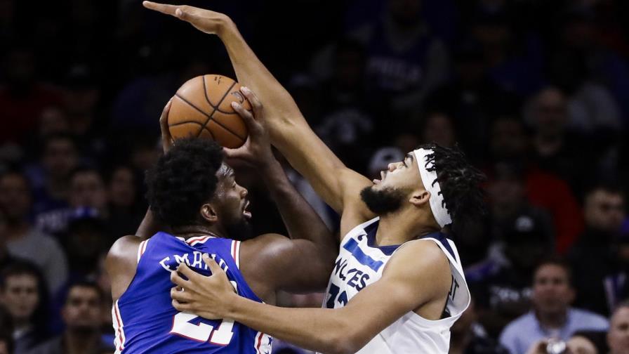 Suspenden dos juegos a Embiid y Towns por trifulca