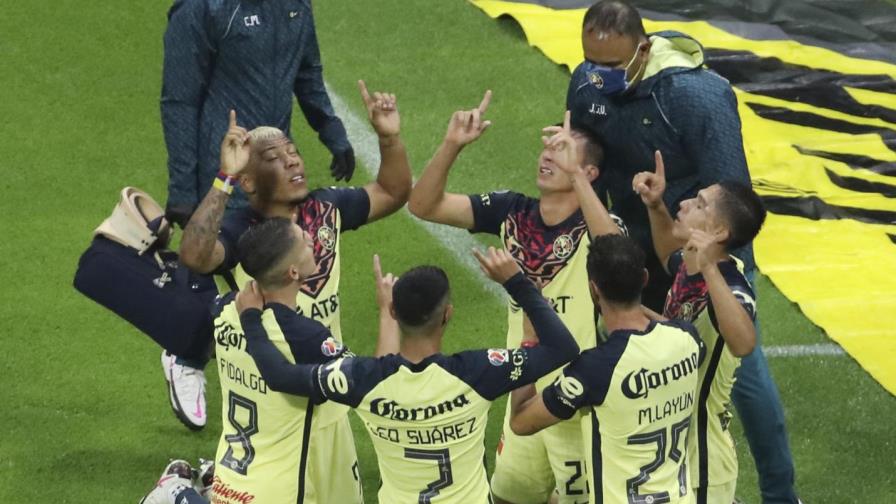 América celebra su 1er triunfo en la campaña de Liga MX