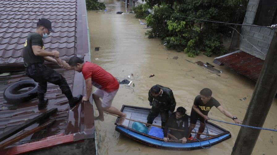 Tifón deja daños e inundaciones en el noreste de Filipinas