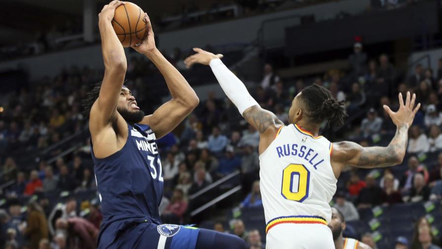 Timberwolves ganan 125-119 a Russell y Warriors en TE Timberwolves ganan 125-119 a Russell y Warriors en TE