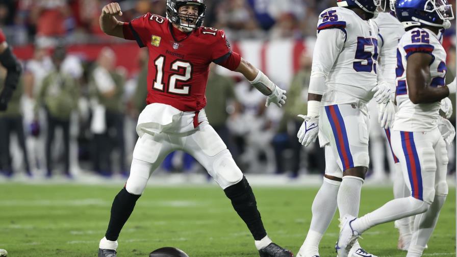 Brady lanza para 2 TD y Buccaneers vencen 30-10 a Giants