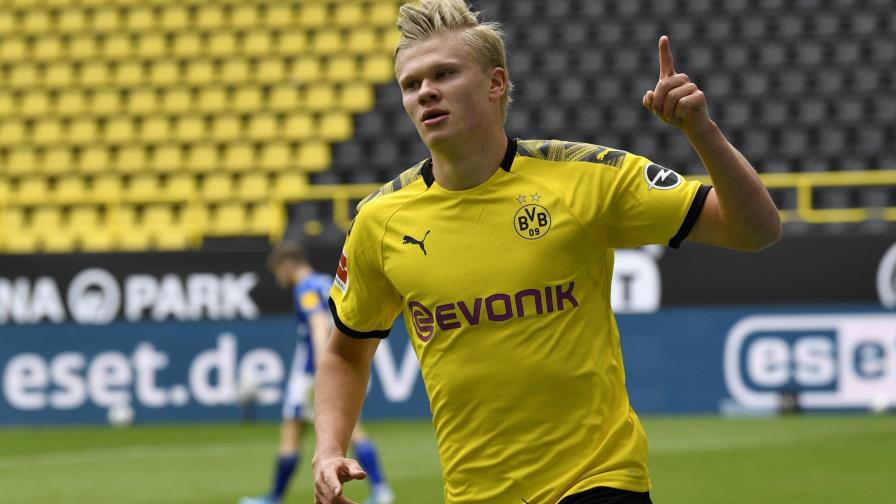 Sin público, se reanuda Bundesliga; Haaland festeja solo