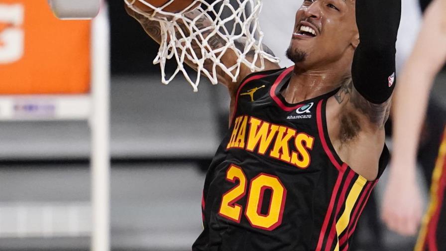 Collins logra 27 puntos y Hawks ganan 99-94 a Lakers