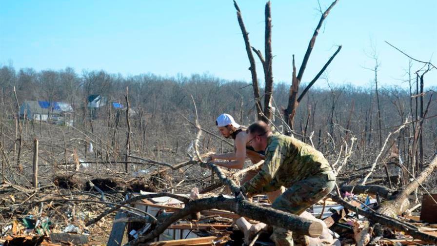 El tornado voló su casa en Kentucky: “Esto antes era un sitio bonito. Ya no”
