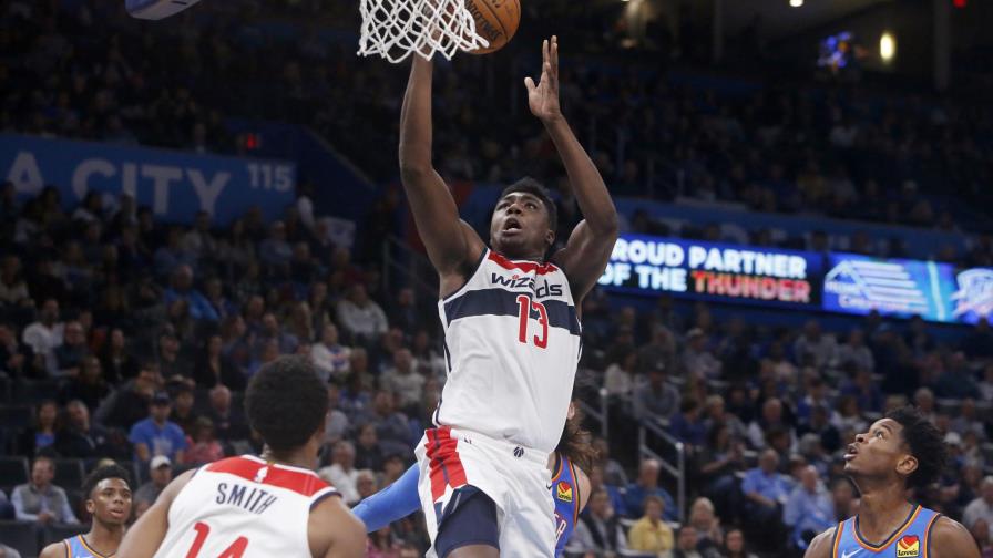 Bryant anota 21 puntos y Wizards vence 97-85 al Thunder