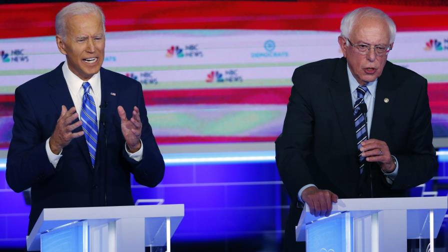 Biden gana terreno entre hispanos y jóvenes, base de Sanders