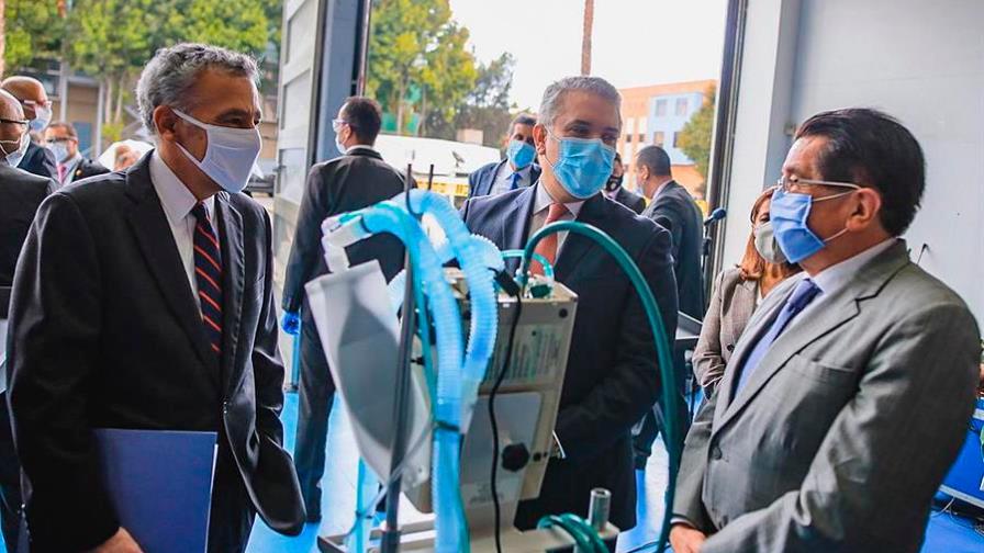 Colombia recibe 200 respiradores donados por EEUU para lucha contra COVID-19