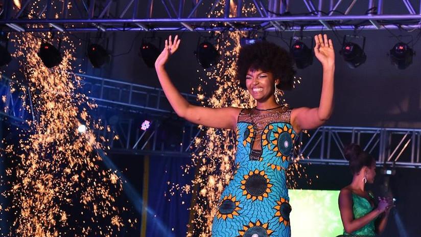 VIDEO: Se corona Miss África 2018 y se le prende en fuego el pelo