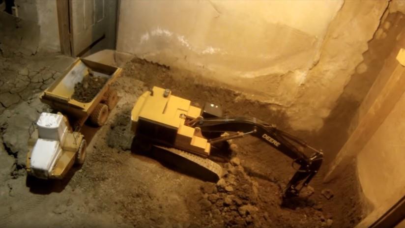 Hombre cava un túnel por años en su sótano usando solo juguetes a control remoto