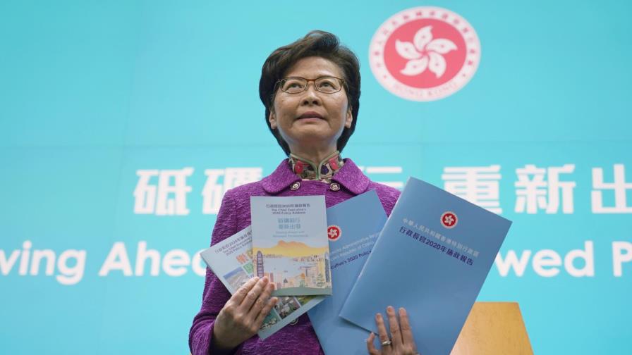 Líder de Hong Kong elogia ley de seguridad pese a críticas