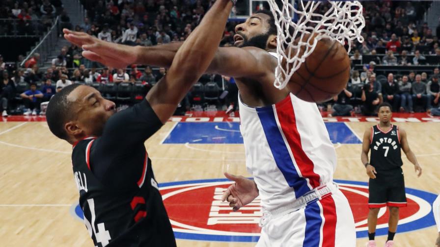 Raptors ganan 105-92 a Pistons en 10ma victoria al hilo