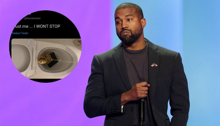 Kanye West orina sobre un Grammy en medio de su disputa con discográficas