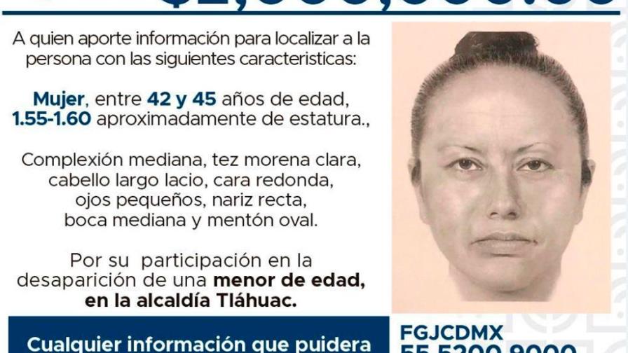 Difunden el retrato de mujer que secuestró a niña asesinada en México Difunden el retrato de mujer que secuestró a niña asesinada en México