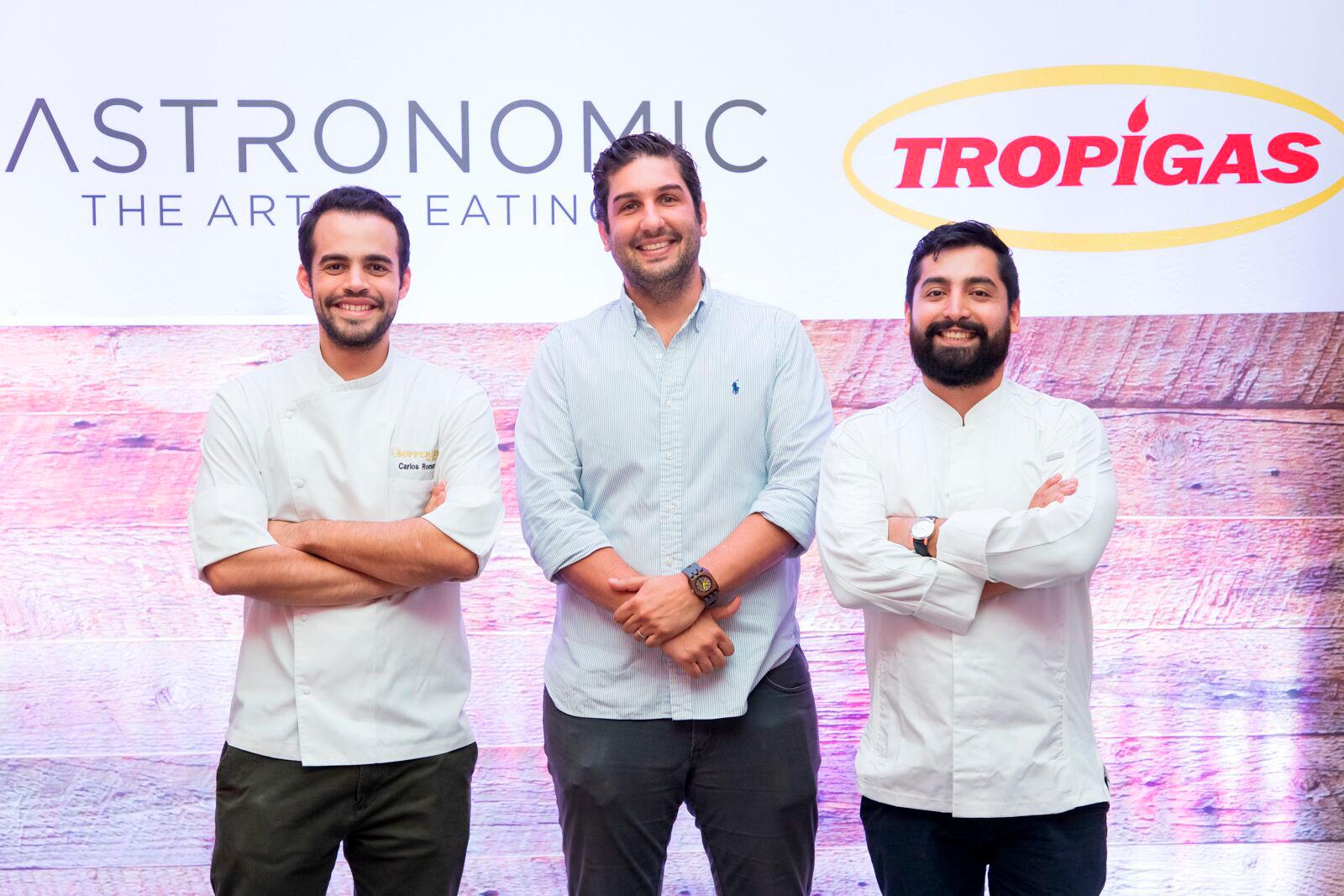 Carlos Romero, Pedro Mota y Andrés Arias.