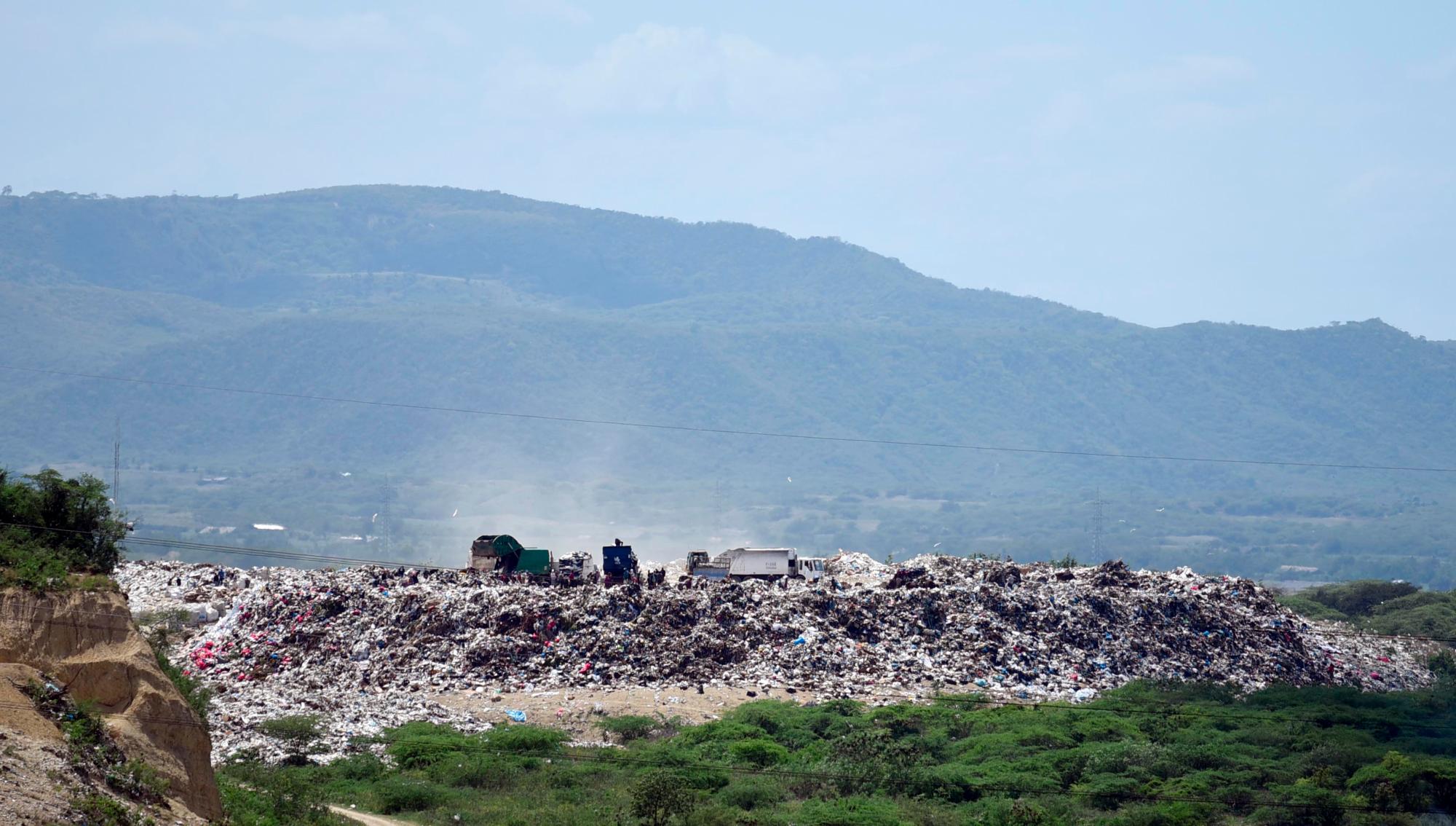 Vertedero de Rafey, en Santiago.