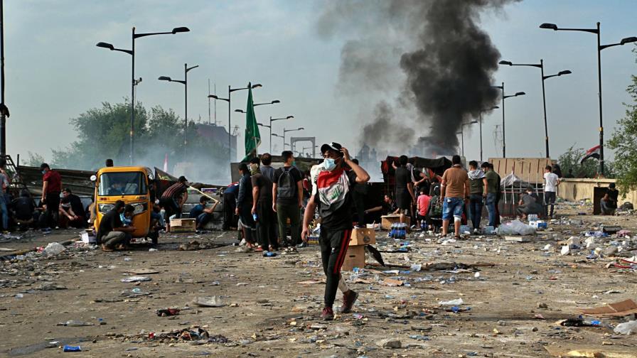 Siguen protestas en Bagdad pese a ofensiva de la policía