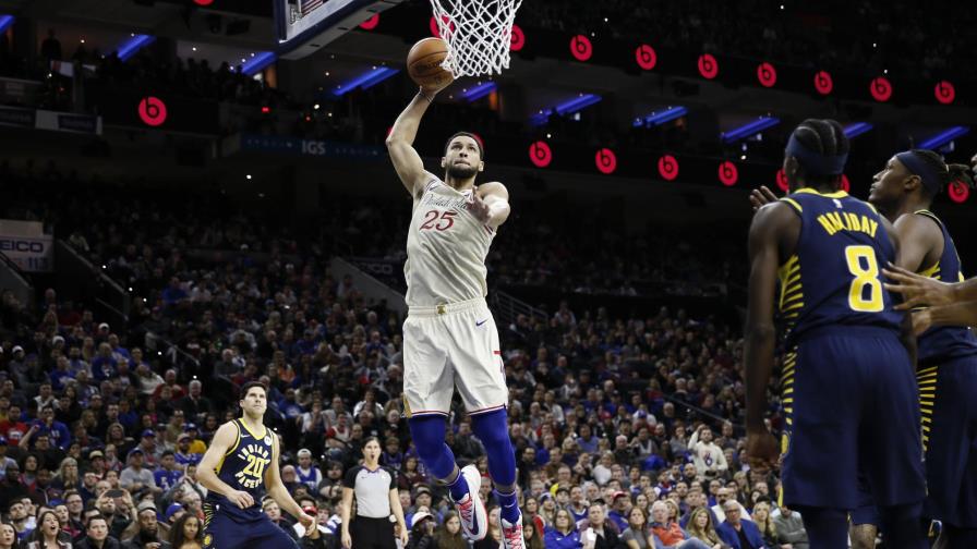 Embiid y Simmons guían a 76ers a triunfo ante Pacers