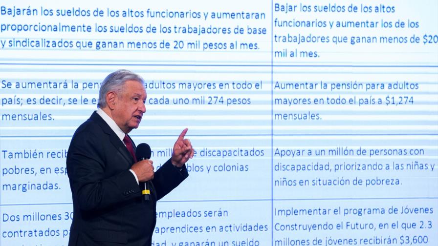 Los cinco compromisos que López Obrador admite no haber cumplido todavía